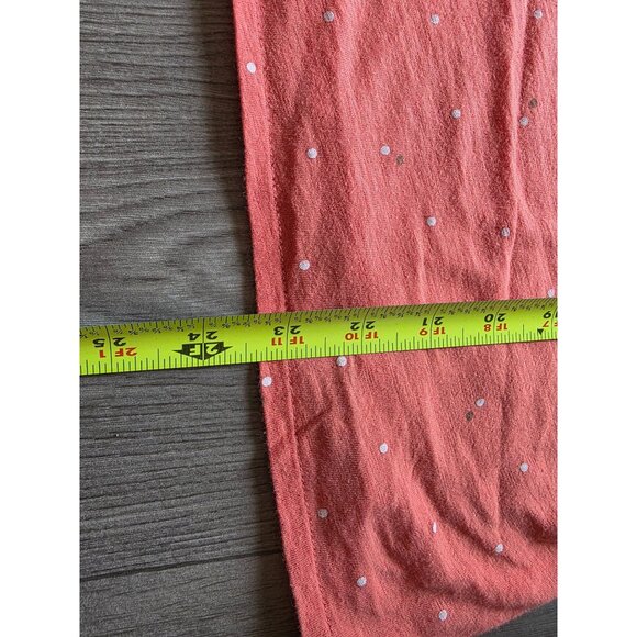 L.L.Bean Womens Coral Polka Dot Short Sleeve Blouse M - Picture 5 of 6